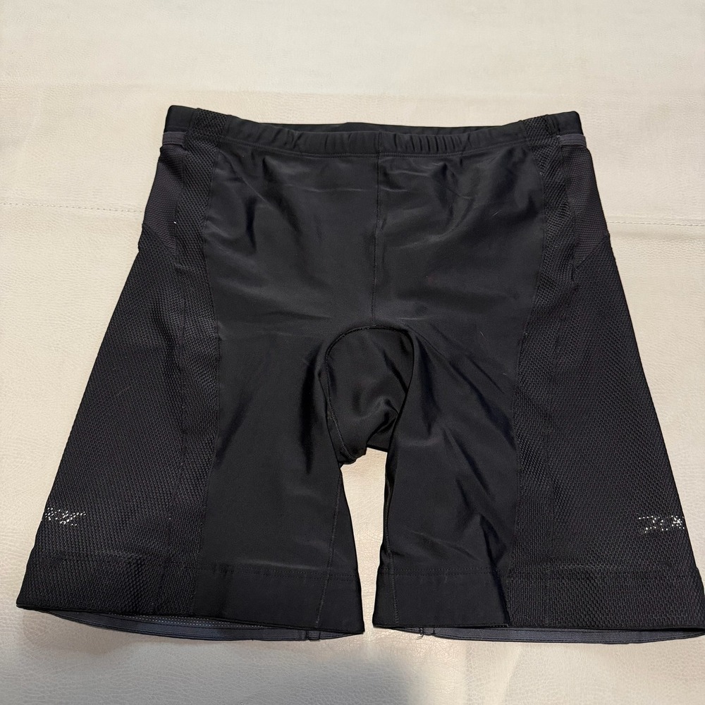 Zoot Men Black Padded Cycling Short XL Mesh Panel Bike Triathlon Training-7013